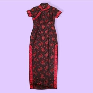 Qipao / Cheongsam dress Chinese dragon embroidered